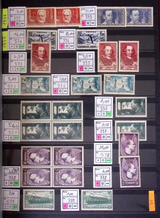 1849-1944, Collection de neufs et d'oblitérés avec