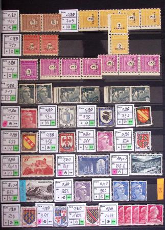 1849-1944, Collection de neufs et d'oblitérés avec