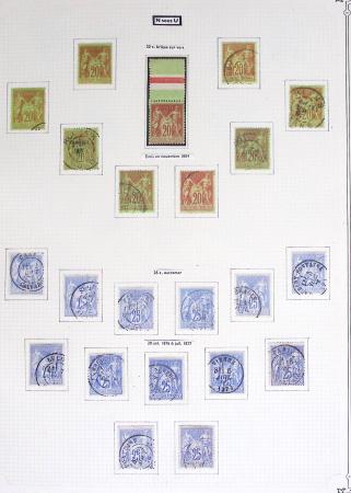 1849-1899, Collection sur pages Y&T avec nombreuses