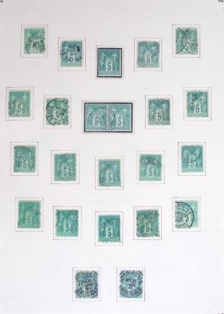 1849-1899, Collection sur pages Y&T avec nombreuses