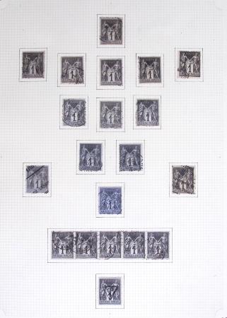 1849-1899, Collection sur pages Y&T avec nombreuses