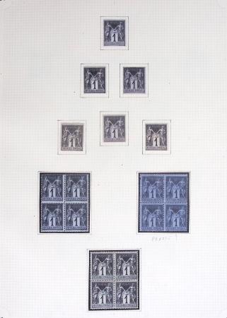 1849-1899, Collection sur pages Y&T avec nombreuses