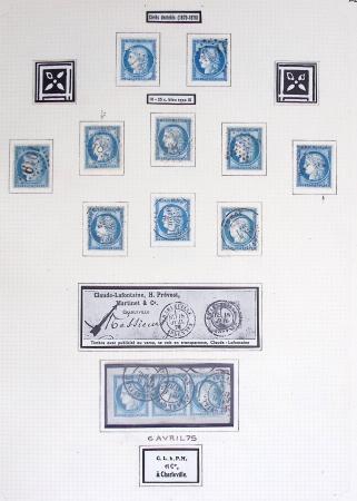 1849-1899, Collection sur pages Y&T avec nombreuses