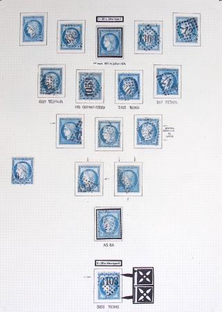 1849-1899, Collection sur pages Y&T avec nombreuses