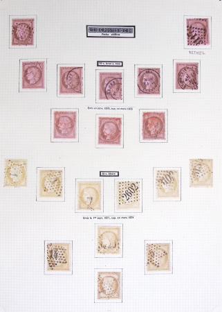 1849-1899, Collection sur pages Y&T avec nombreuses