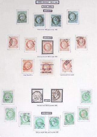 1849-1899, Collection sur pages Y&T avec nombreuses