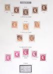 1849-1899, Collection sur pages Y&T avec nombreuses
