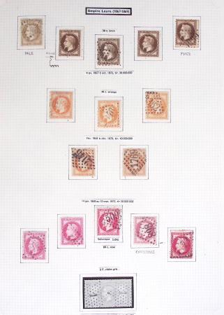 1849-1899, Collection sur pages Y&T avec nombreuses