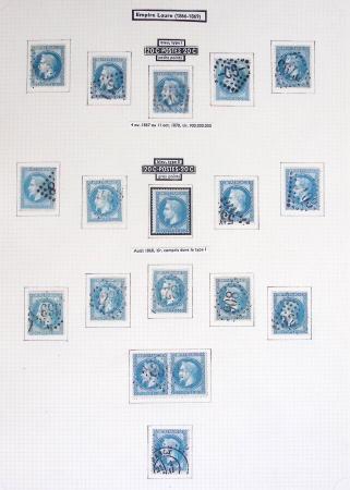 1849-1899, Collection sur pages Y&T avec nombreuses