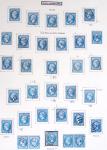 1849-1899, Collection sur pages Y&T avec nombreuses
