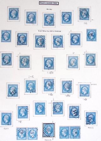 1849-1899, Collection sur pages Y&T avec nombreuses
