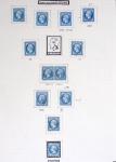 1849-1899, Collection sur pages Y&T avec nombreuses