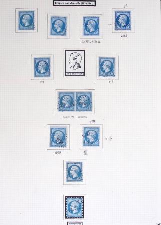 1849-1899, Collection sur pages Y&T avec nombreuses
