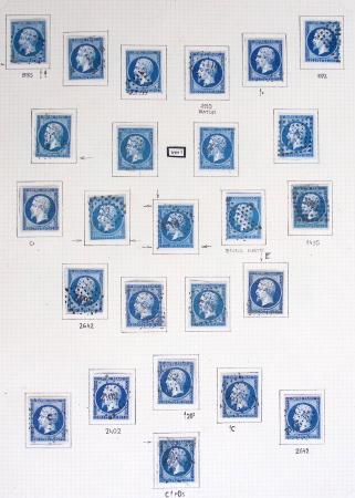 1849-1899, Collection sur pages Y&T avec nombreuses