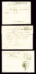 3 lettres avec MP "St Etienne En Fz" (L3 - 1779),