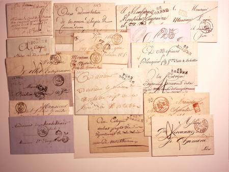 40 marques postales de la Loire et de Lyon dont cu