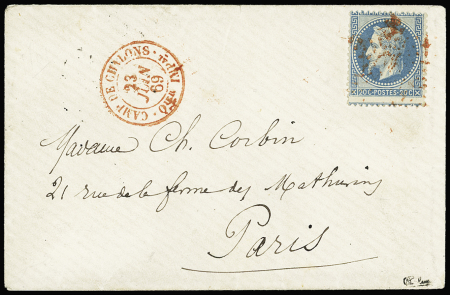 Rare càd rouge "Camp de Chalons Qier IMPal" sur n°29B