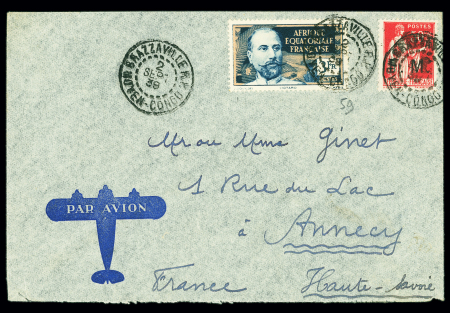 FM n°7 en mixte avec AEF n°59 OBL CAD "Brazzaville