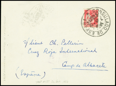 N°283 OBL grand cachet noir avec armoiries "Consul