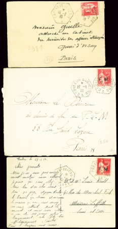 11 plis (1 devant) AFF type Paix OBL CAD hexagonau