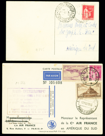 CP représentant les aviateurs Codos et Rossi, AFF