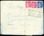 N°365 + 369 OBL Paris (8.2.38) sur lettre par avio