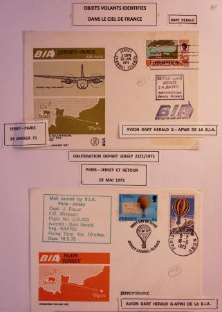 31 plis + cartes postales sur l'aviation française