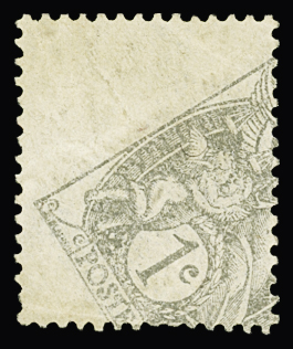 N°107 variété d'impression par glissage, *, TB