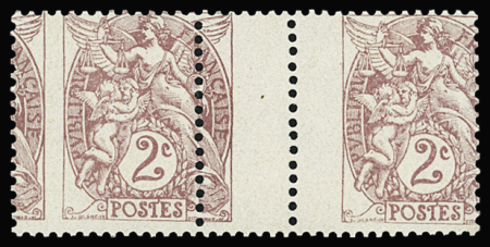 N°108 en paire avec variété de piquage par déplace