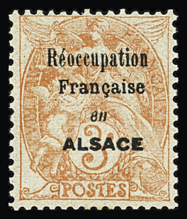 N°109 avec surcharge "réoccupation française en Al
