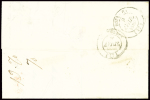 Lettre avec cursive "56 Sancergues" avec ligne "La