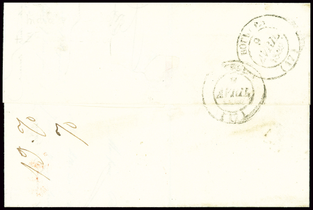 Lettre avec cursive "56 Sancergues" avec ligne "La