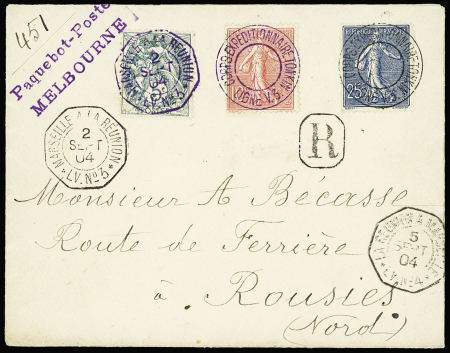 N°111 OBL octo à cercle intérieur "Marseille à la