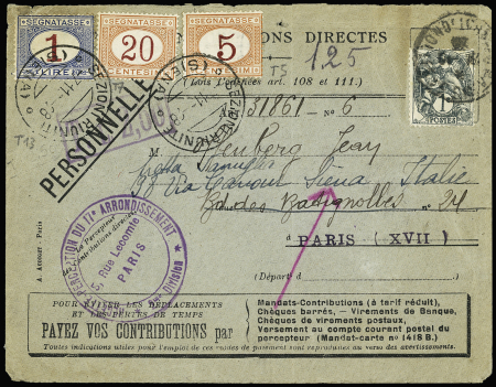 N°107A OBL Paris R. des Batignolles (1928) sur let