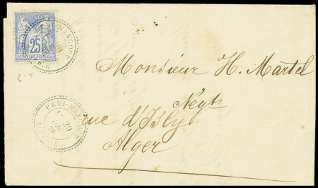 N°78 OBL CAD perlé D3 "Beni Mancour Algérie" (1878