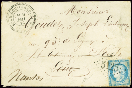 N°60 OBL GC 5125 + CAD perlé D3 "Bord-Bou-Arreridj