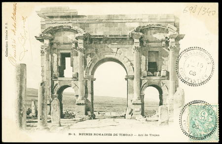 N°111 OBL CAD perlé "Strasbourg Constantine" (1906