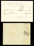 N°90 OBL CAD perlé D8 "Parmentier Oran" (1898) sur