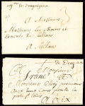 Var : 4 plis. Lettre avec MP "Toulon" (1756 - L5 -