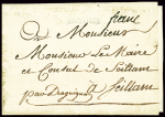 ALPES-MARITIMES Lettre de 1761 avec MP "Antibes" (L3