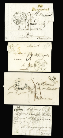 12 cursives du Var : 78 Bargemont (1832 - ind 13) 