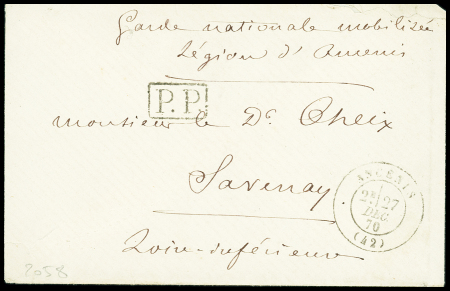 Lettre en franchise avec T17 "Ancenis (42)" (27 de