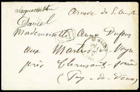 Lettre en franchise avec CAD T16 "St Malo (34)" (1