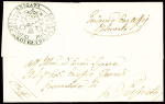 Italie : devant de lettre avec beau cachet orné "C