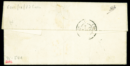 N°2 15c vert belles marges, OBL étoile muette sur lettre,
