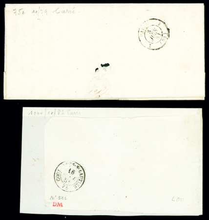 5 lettres AFF n°4 OBL grille + T15 Châlon-s-Saône,