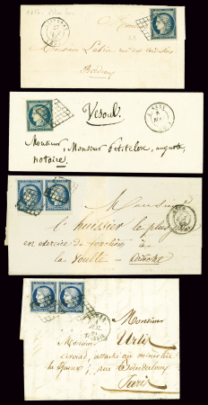 4 lettres AFF n°4 (dont 2 paires) OBL grille + T15