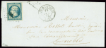 N°10 OBL PC 3463 + cursive "37 Valbonnais" + T15 "