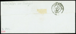 N°10 OBL PC 3463 + cursive "37 Valbonnais" + T15 "