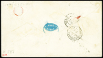 N°10, bande de 4 horizontale OBL PC 1727 + T15 "Lille